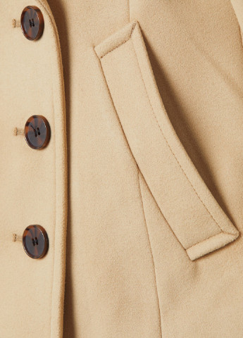 Бежеве Кежуал напівпальто H&M однотонне