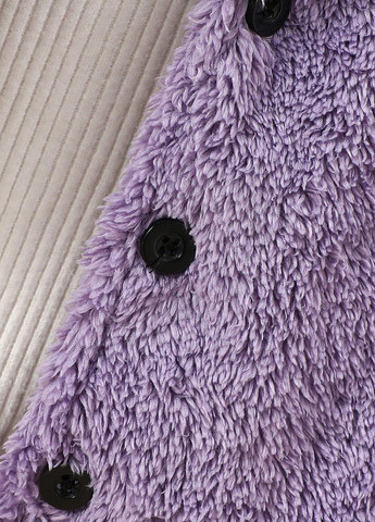 Світло-фіолетове демісезонне Пальто однобортне SHEIN