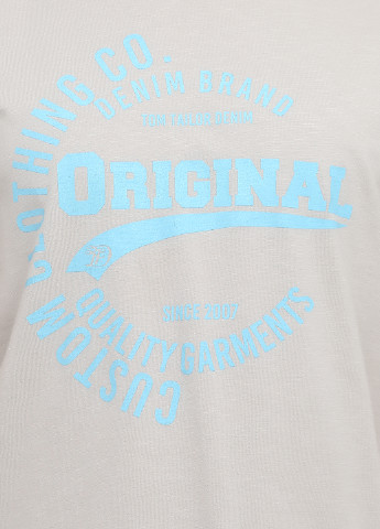 Светло-серая футболка Tom Tailor