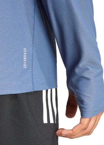Лонгслів adidas OTR B LS логотип блакитний спортивні, кежуали поліестер