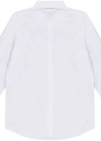 Сорочка H&M з довгим рукавом однотонна біла кежуал поліестер