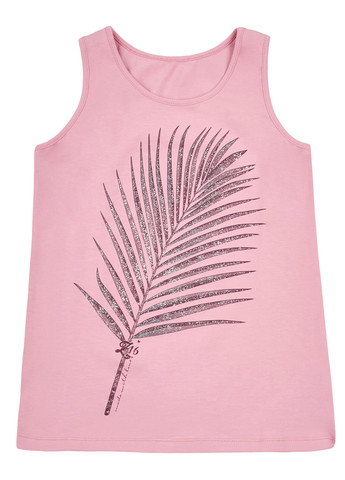 Рожевий літній комплект (футболка, майка) Ляля