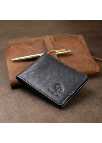 Мужской кожаный зажим для денег 11х8х0,7 см Grande Pelle (250097206)