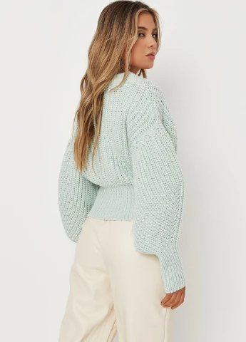 Мятный зимний свитер джемпер Missguided