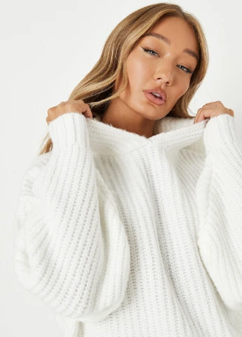 Білий зимовий светр джемпер Missguided