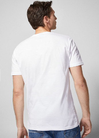 Белая футболка с коротким рукавом Springfield