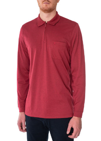 Бордовая мужская футболка поло Ragman меланжевая