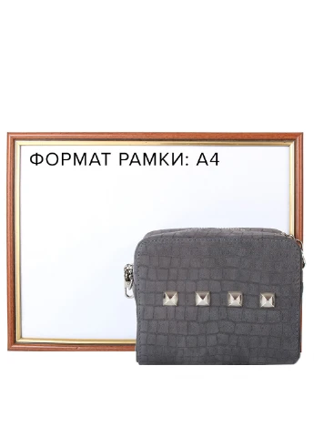 Жіноча шкіряна сумка-клатч 15,5х12,5х9 см Gurianoff studio (195538346)
