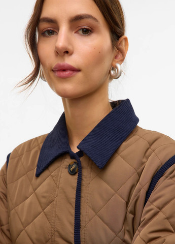 Коричнева демісезонна куртка куртка-пальто Vero Moda