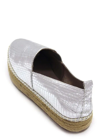 Серебряные женские эспадрильи Steve Madden однотонный (237267787)