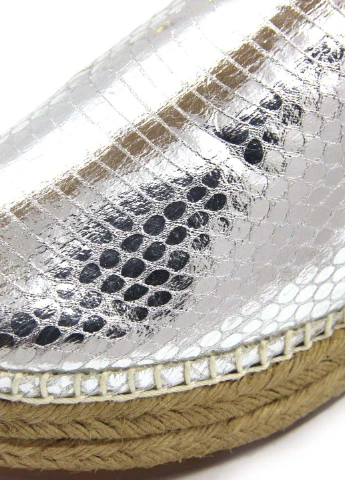 Серебряные женские эспадрильи Steve Madden однотонный (237267787)