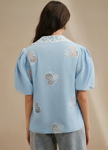 Голубая блуза SHEIN