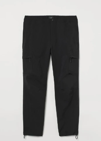 Черные демисезонные брюки H&M