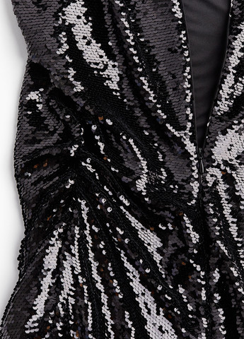 Черное коктейльное, вечернее платье H&M однотонное