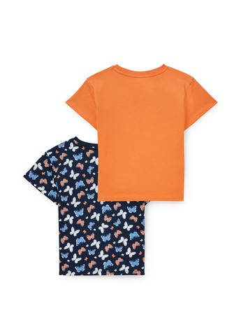 Комбинированная летняя футболка (2 шт.) C&A