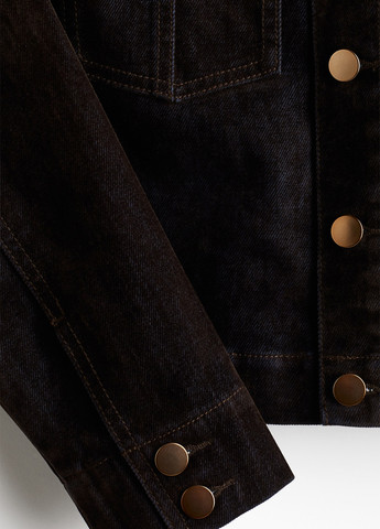 Темно-коричневая демисезонная куртка H&M