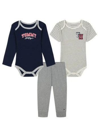 Комбинированный демисезонный комплект (2 боди, брюки) Tommy Hilfiger