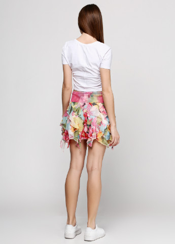 Розовая кэжуал цветочной расцветки юбка Morgan мини