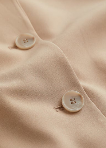 Бежевый женский жакет H&M однотонный - демисезонный