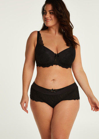 Чорний балконет бюстгальтер Hunkemoller з кісточками поліамід