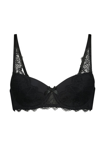 Чорний балконет бюстгальтер Hunkemoller з кісточками поліамід