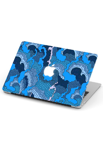 Чохол пластиковий для Apple MacBook Pro 15 A1707 / A1990 Синя текстура (Blue moving texture) (9649-2501) MobiPrint (218867658)