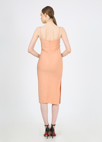 Пудрова кежуал сукня силуетна, футляр Casalini однотонна