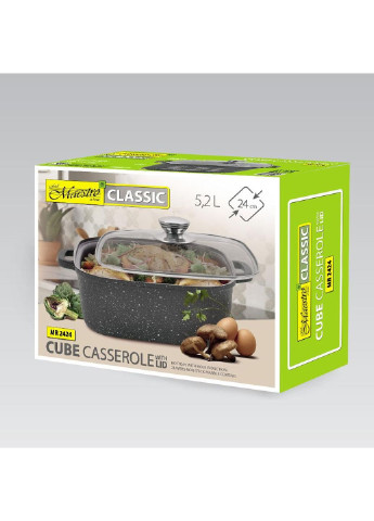 Кастрюля квадратная MR-2828 28х28 см 8 л Maestro (253627092)