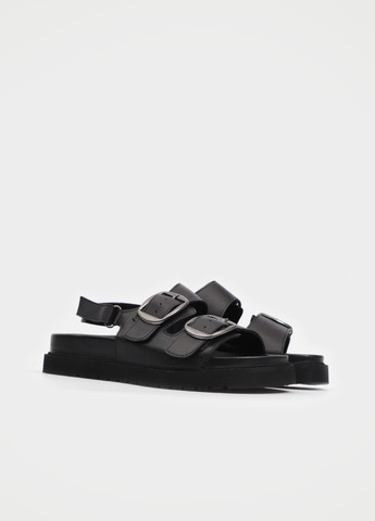 Черные босоножки URBAN TRACE на липучке