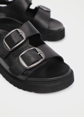 Черные босоножки URBAN TRACE на липучке