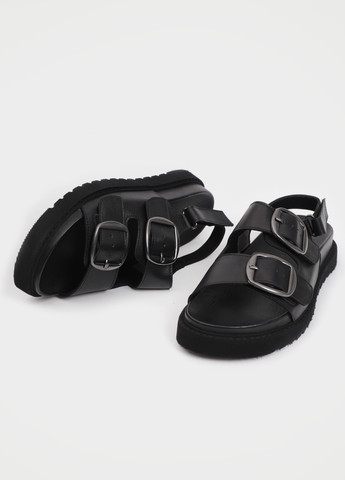 Черные босоножки URBAN TRACE на липучке