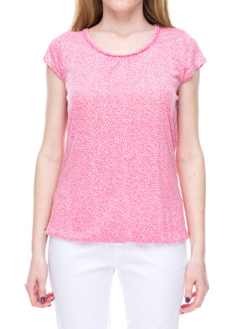 Розовая летняя блуза Comma