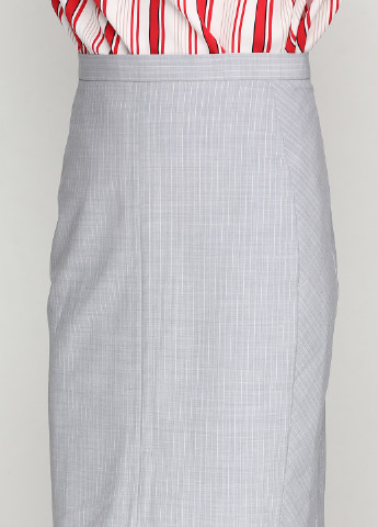 Светло-серая кэжуал в полоску юбка Karen by Simonsen карандаш