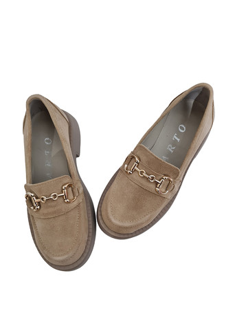 Arto Туфлі лофери бежевий з натуральна замша, україна — демісезон (304153098)