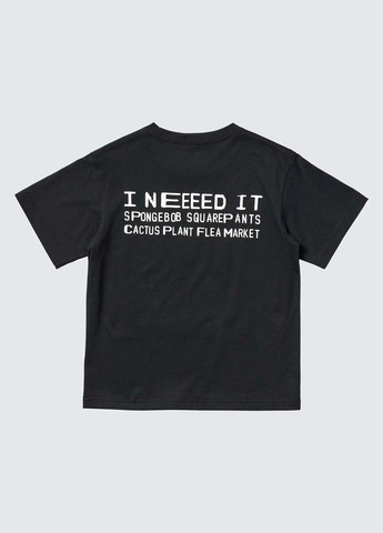 Чорна літня футболка Uniqlo