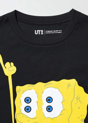 Чорна літня футболка Uniqlo