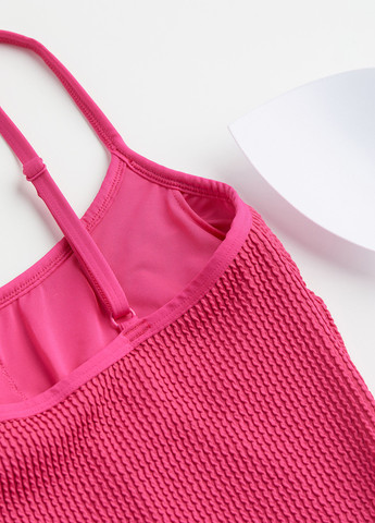 Малиновый летний купальник слитный H&M