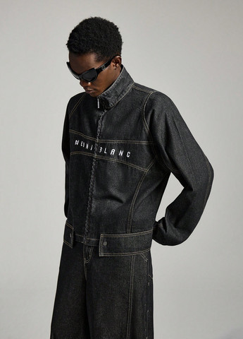 Черная демисезонная куртка SHEIN