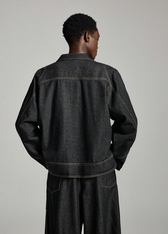 Черная демисезонная куртка SHEIN