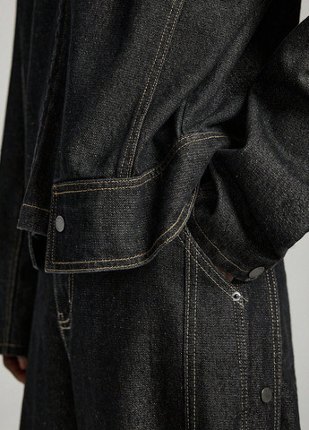 Черная демисезонная куртка SHEIN