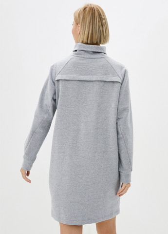 Светло-серое кэжуал платье платье-свитшот Promin меланжевое