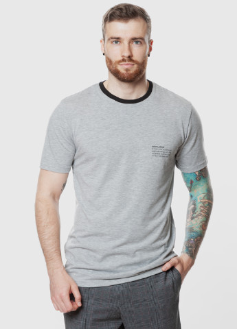 Серая футболка мужская Arber T-SHIRT FF10