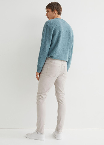 Светло-бежевые кэжуал демисезонные зауженные брюки H&M