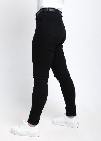 Джинси вузькі жіночі чорні з високою талією Americano Colibri - (254400170)