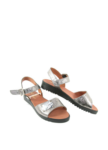 Серебряные босоножки No Brand с ремешком