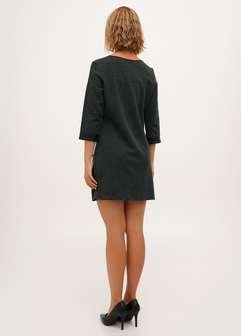 Зелена кежуал сукня Sassofono меланжева