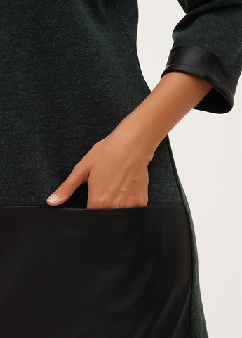 Зелена кежуал сукня Sassofono меланжева