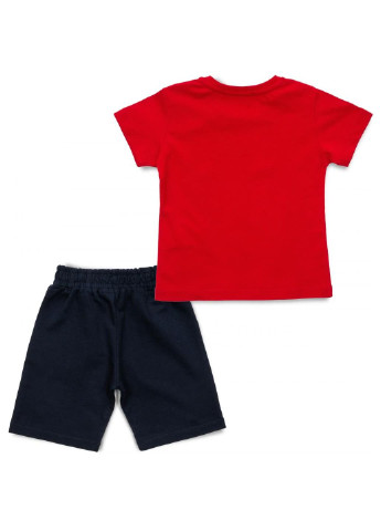 Красный летний набор детской одежды с машинками (15928-92b-red) Breeze