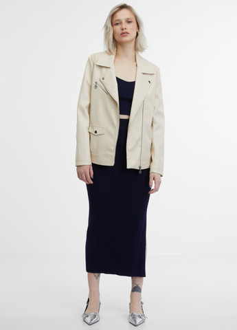 Светло-бежевая демисезонная куртка косуха Orsay