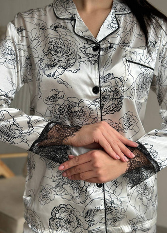 Сіра всесезон піжама (сорочка, штани) сорочка + брюки NOVA VEGA